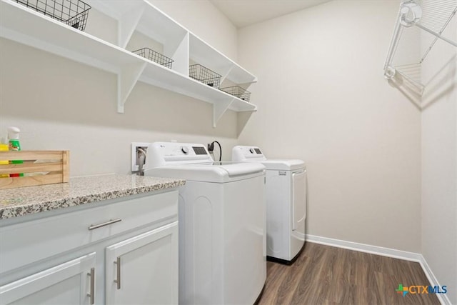 1330 Logan Blvd, Salado, TX 76571 - washroom featuring washer and dryer and dark wood finished floors