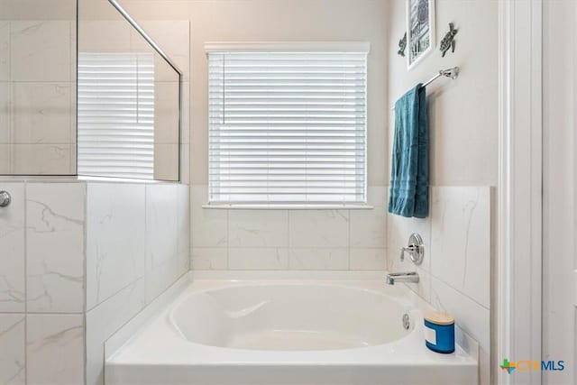 1330 Logan Blvd, Salado, TX 76571 - bathroom with a garden tub and a shower