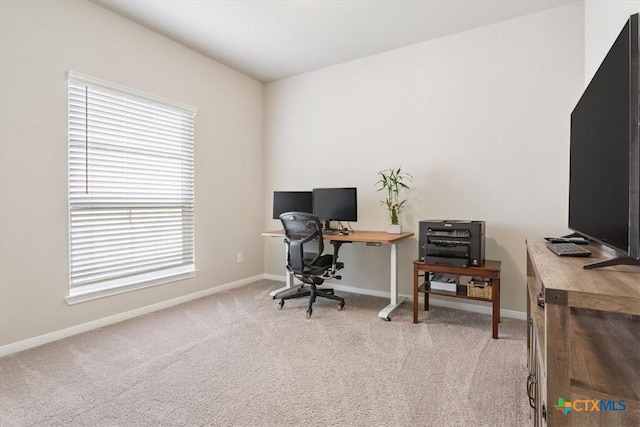 1330 Logan Blvd, Salado, TX 76571 - carpeted home office with plenty of natural light