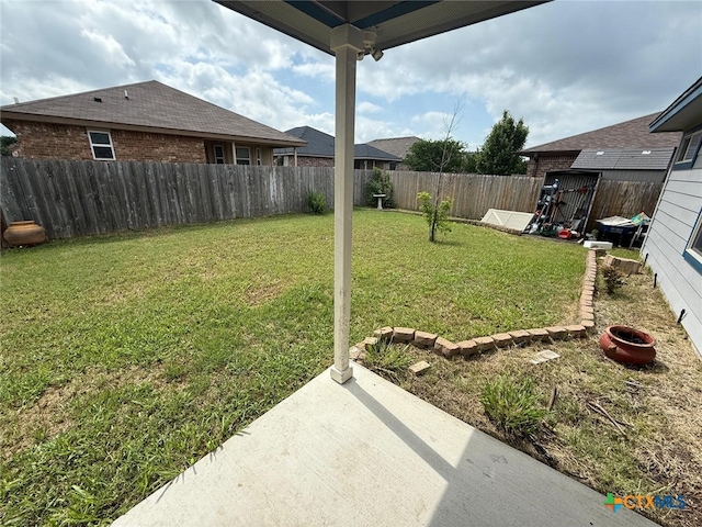 5629 Stonehaven Dr, Temple, TX 76502 - view of yard featuring a fenced backyard and a patio area