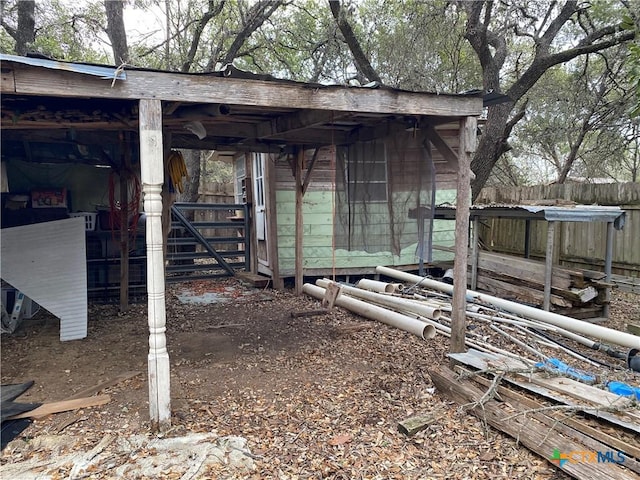 view of outdoor structure