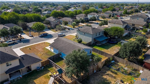 aerial view featuring a residential view