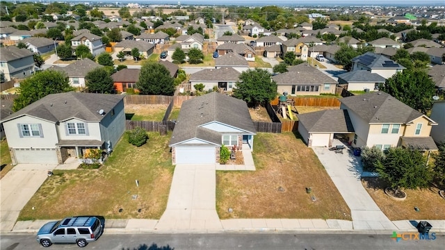 bird's eye view featuring a residential view