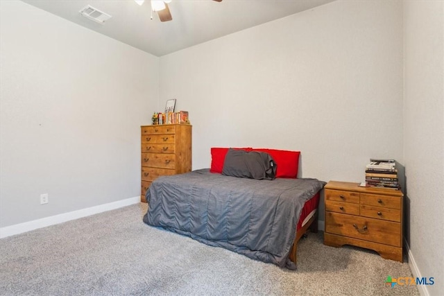 7516 Hardin Dr, Temple, TX 76502 - carpeted bedroom with baseboards and a ceiling fan