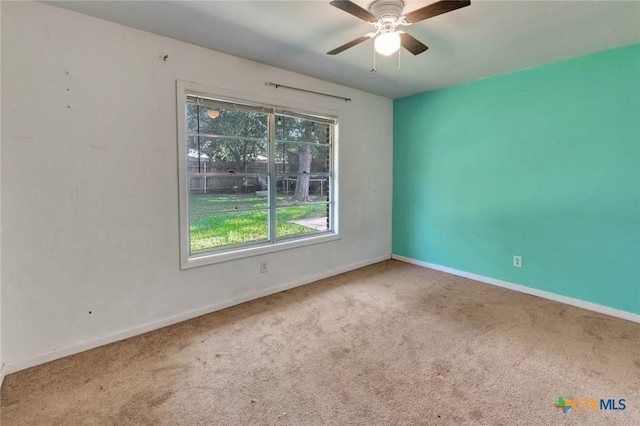 2307 E Airline Rd, Victoria, TX 77901 - unfurnished room featuring plenty of natural light, carpet floors, and a ceiling fan