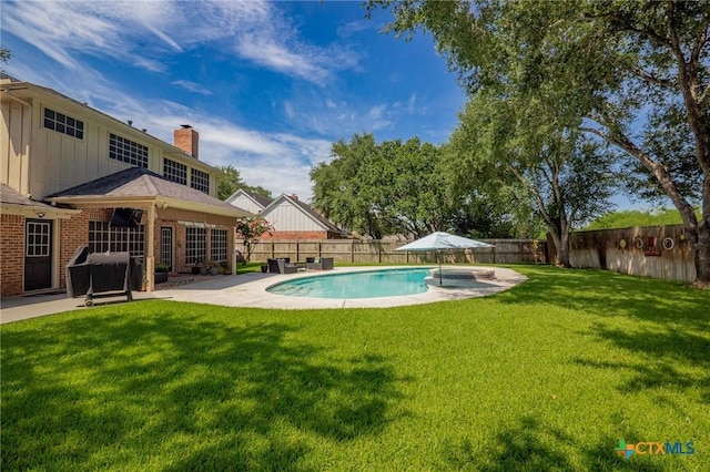 504 Masters Dr, Victoria, TX 77904 - view of swimming pool featuring a fenced backyard and a patio