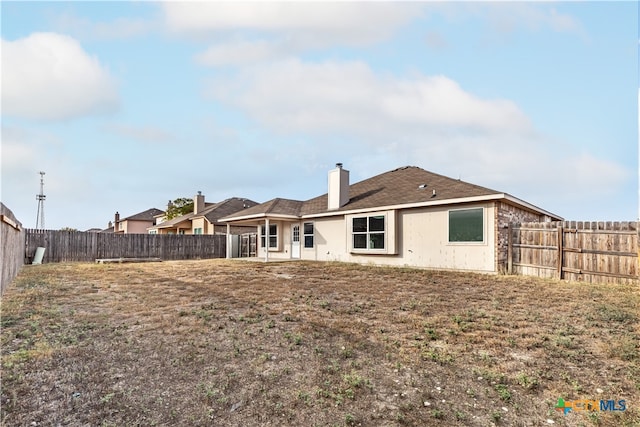 view of rear view of property