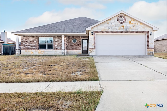 ranch-style house with a garage