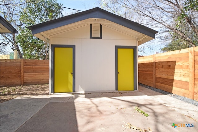 view of outbuilding