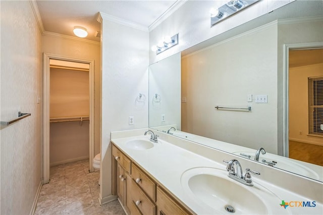 4803 Chad Dr, Killeen, TX 76542 - bathroom with a sink, baseboards, and double vanity