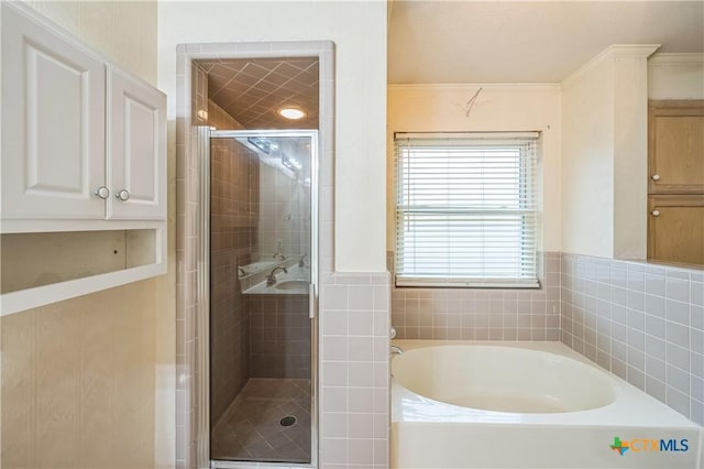 4803 Chad Dr, Killeen, TX 76542 - full bathroom with a shower stall and a bath