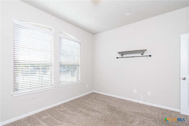 view of carpeted empty room