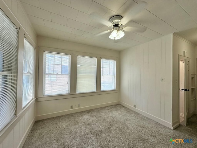 1015 N 3rd St, Temple, TX 76501 - carpeted spare room featuring ceiling fan and baseboards