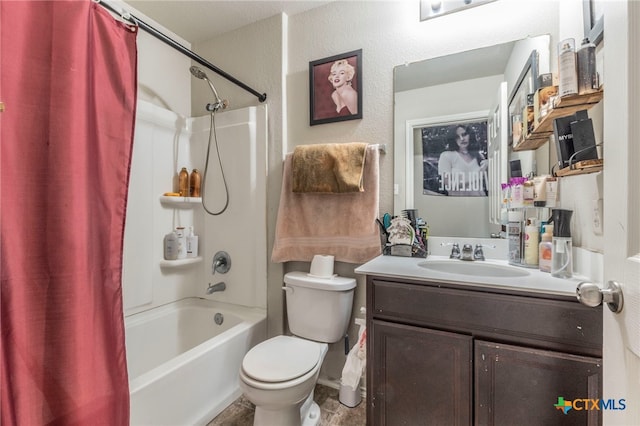 8907 Misty Pine Dr, Temple, TX 76502 - full bath with shower / bathtub combination with curtain and vanity
