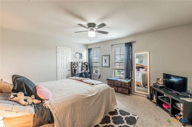 8907 Misty Pine Dr, Temple, TX 76502 - bedroom with carpet floors and ceiling fan