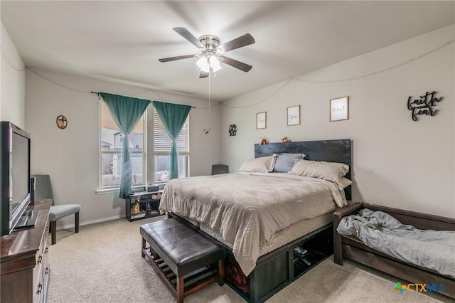 8907 Misty Pine Dr, Temple, TX 76502 - carpeted bedroom featuring ceiling fan and baseboards