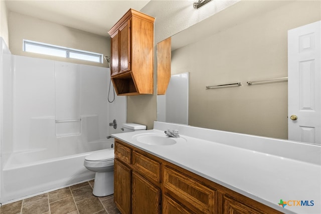 4612 Shawn Dr, Killeen, TX 76542 - full bathroom featuring vanity,  shower combination, and toilet