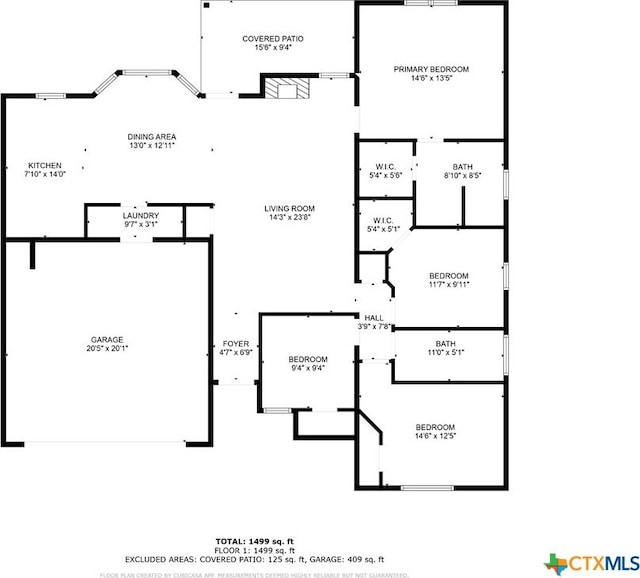 4612 Shawn Dr, Killeen, TX 76542 - floor plan