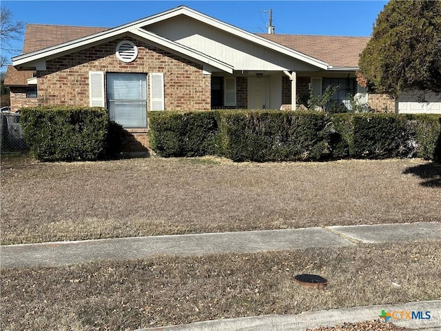 view of single story home