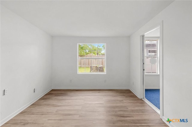 220 Briarmeadow Ln, Victoria, TX 77904 - spare room with light wood-style flooring and baseboards