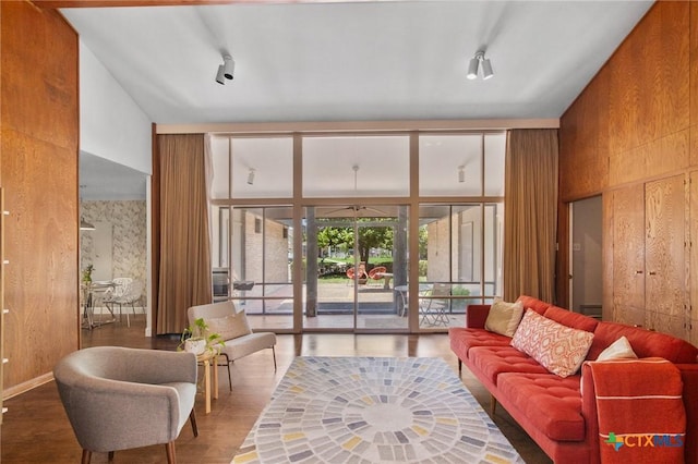 2506 Bon Aire Ave, Victoria, TX 77901 - living area with expansive windows and wood finished floors