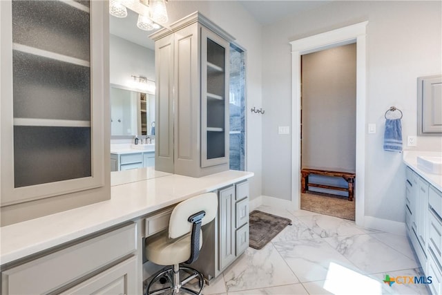 bathroom with vanity