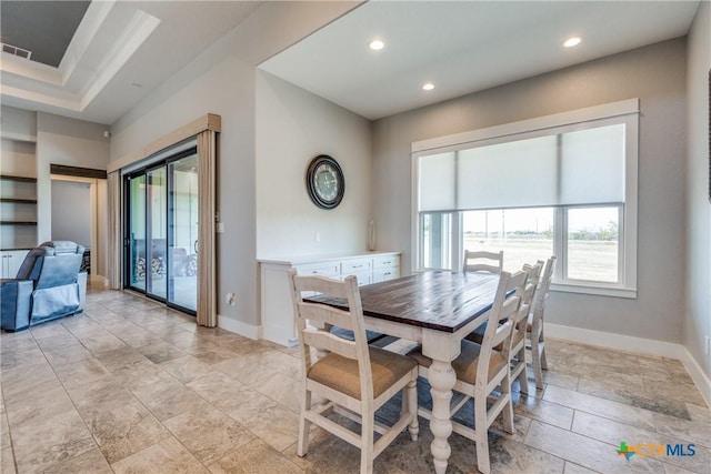 view of dining area