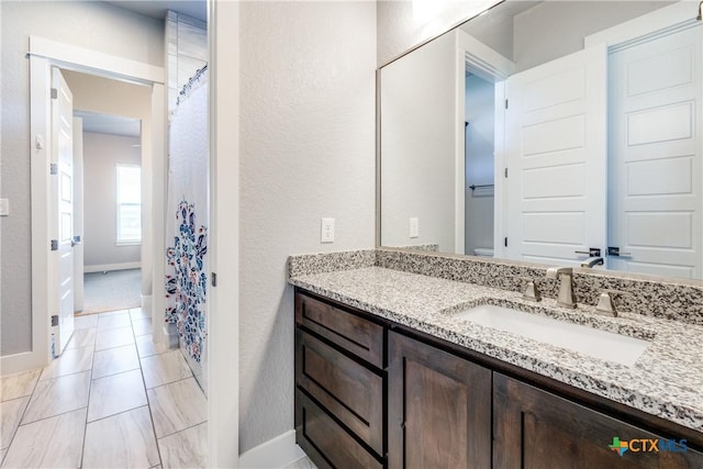 bathroom featuring vanity