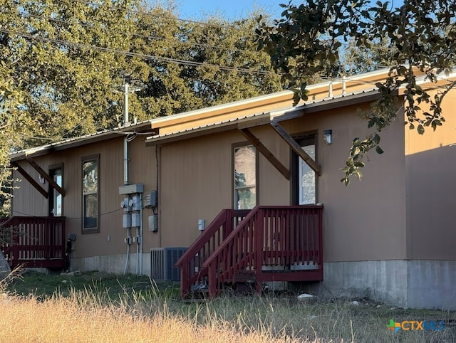 exterior space with central AC unit