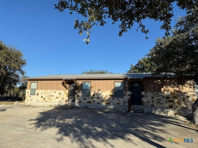 view of ranch-style home