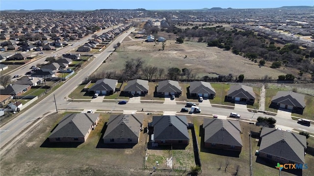 bird's eye view featuring a residential view