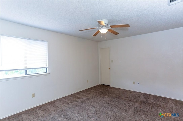 707 Bond St, Copperas Cove, TX 76522 - carpeted empty room with ceiling fan and a textured ceiling