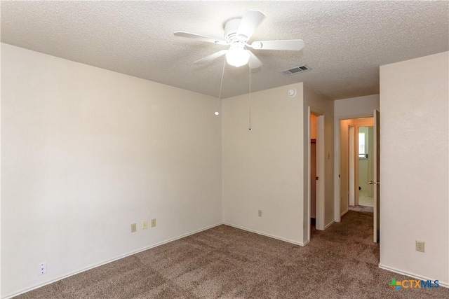 707 Bond St, Copperas Cove, TX 76522 - carpeted empty room featuring ceiling fan and a textured ceiling