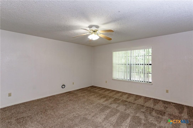 707 Bond St, Copperas Cove, TX 76522 - carpeted empty room with ceiling fan and a textured ceiling