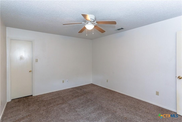 707 Bond St, Copperas Cove, TX 76522 - unfurnished room with carpet floors, ceiling fan, and a textured ceiling