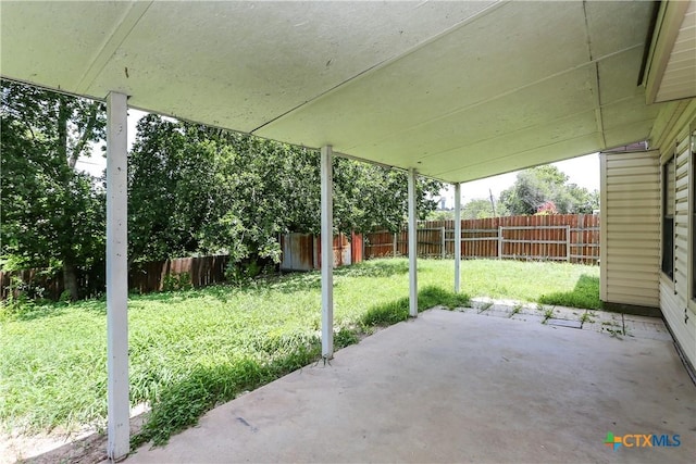 707 Bond St, Copperas Cove, TX 76522 - fenced backyard with a patio area