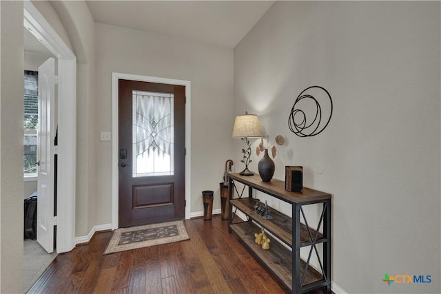 6333 Iris Run, New Braunfels, TX 78132 - foyer entrance with wood finished floors and baseboards