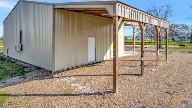 view of outdoor structure