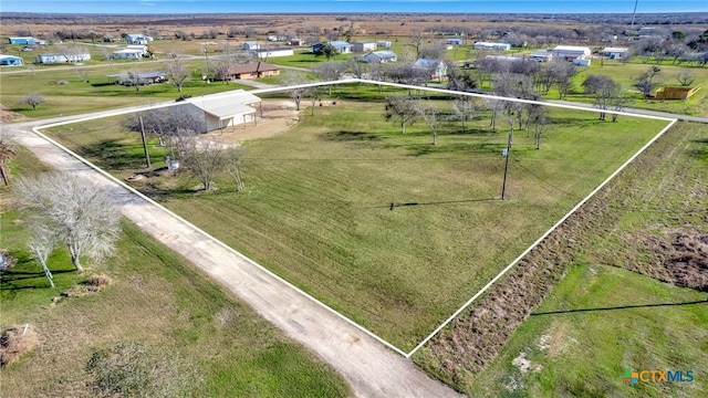 407 W Oakland Ave, Seadrift, TX 77983 - aerial view of sparsely populated area featuring property boundaries highlighted