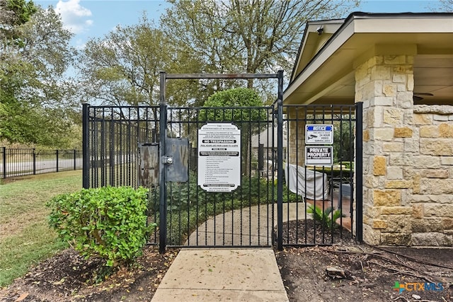 view of gate