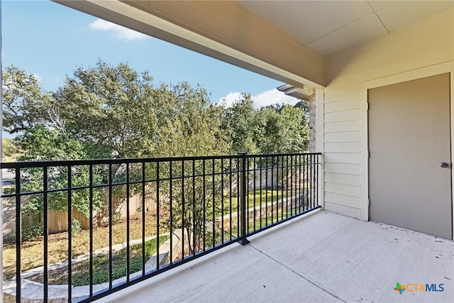 view of balcony