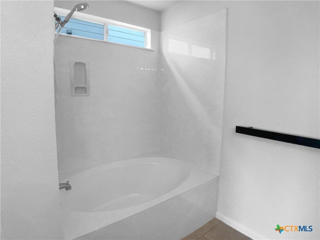 6502 Griffith Loop, Killeen, TX 76549 - bathroom featuring a tub to relax in, tile patterned floors, and a shower