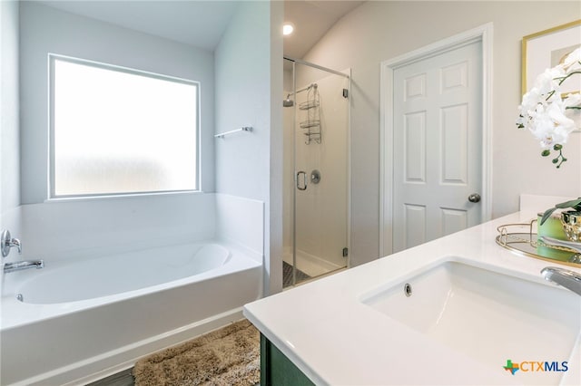 3130 Wigeon Way, Copperas Cove, TX 76522 - bathroom with a garden tub, a shower stall, and vanity