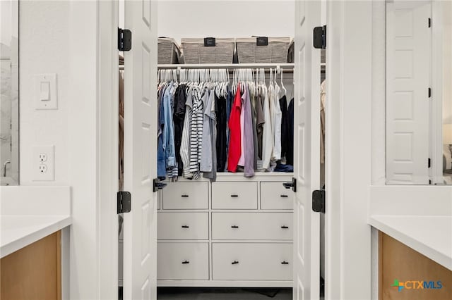 view of closet