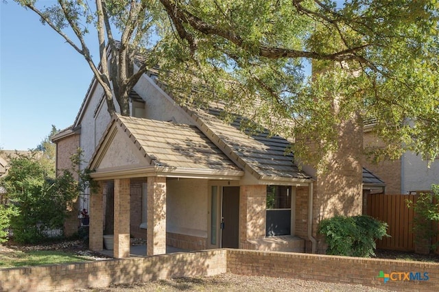 view of front of home