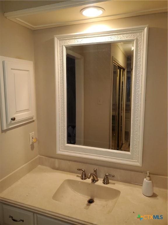 bathroom with vanity