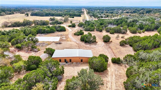 bird's eye view featuring a rural view