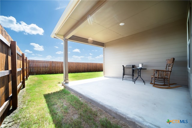 exterior space with a patio area