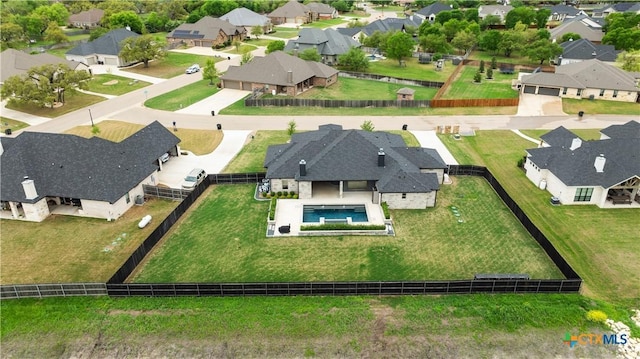 809 Reston Rd, Temple, TX 76502 - aerial perspective of suburban area with a pool area