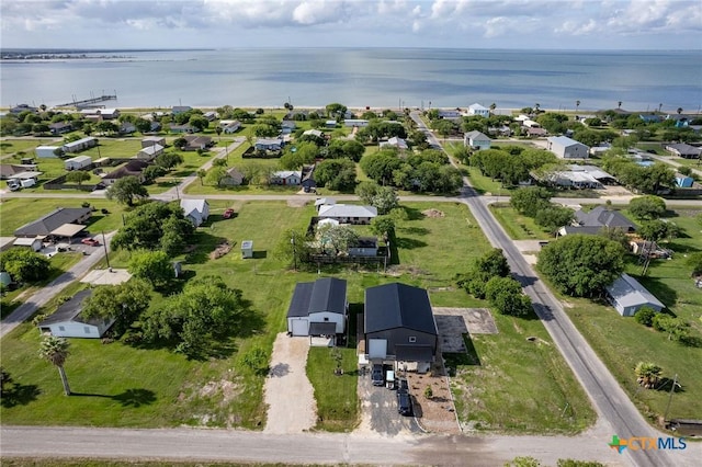 807 W Dallas Ave, Seadrift, TX 77983 - aerial view featuring a water view and a residential view